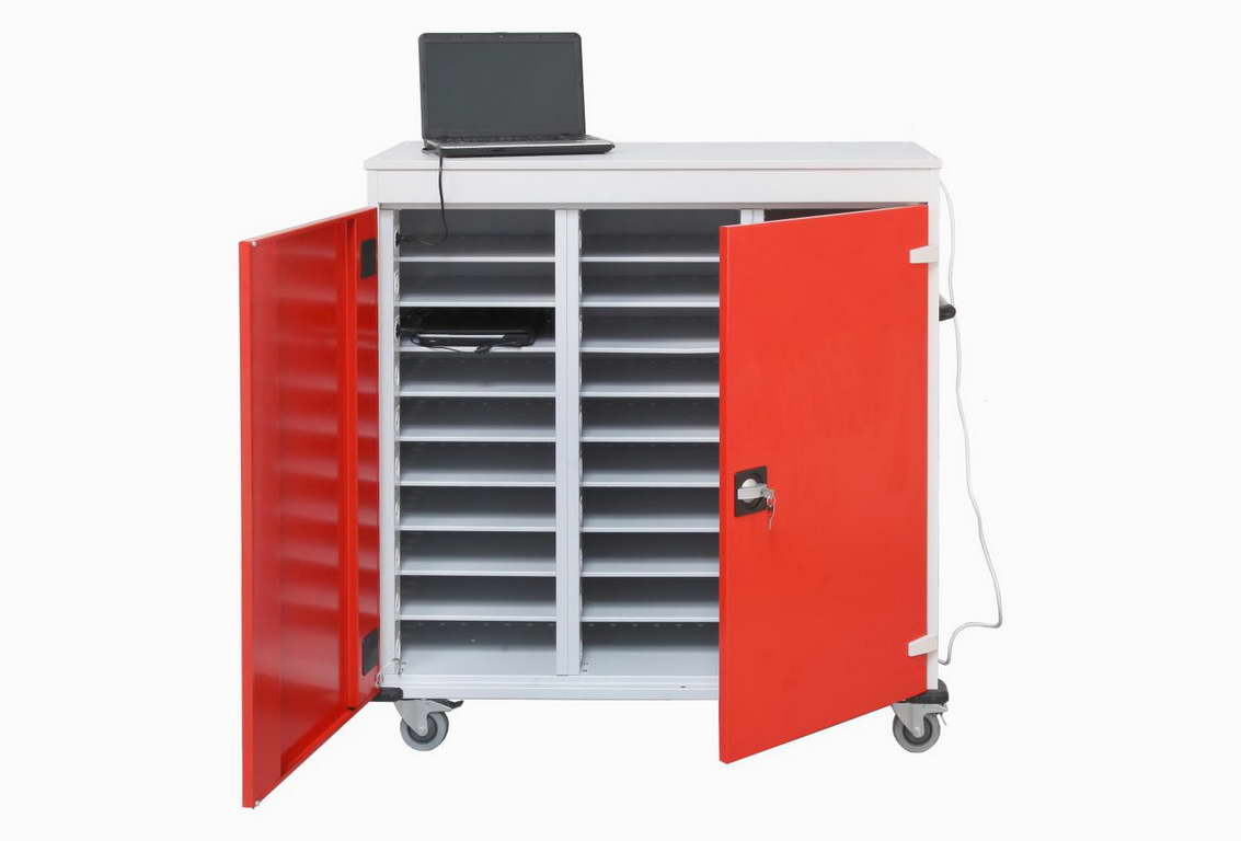 Filex Laptopbeveiliging met laptoplocker en laptopkar Filex Laptopbeveiliging met laptoplocker en laptopkar